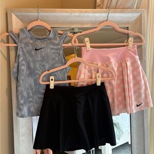Nike Tennis Top & Skirts, Size Small